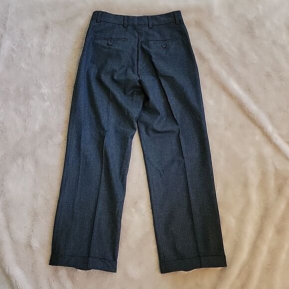POLO BY RALPH LAUREN CHARCOAL GRAY 100% WOOL DRESS PANTS, SIZE 8 - Picture 9 of 10